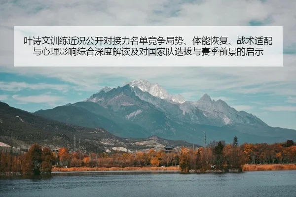 叶诗文训练近况公开对接力名单竞争局势、体能恢复、战术适配与心理影响综合深度解读及对国家队选拔与赛季前景的启示 - Leyu
